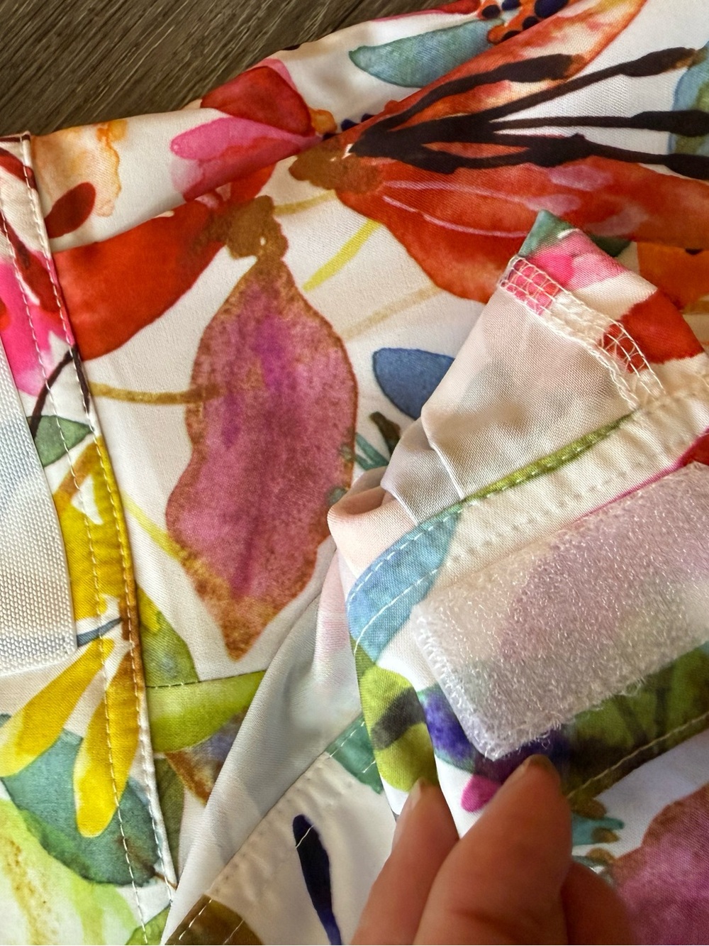 NEW RIP Skirt Hawaii Length 3 Wildflower Watercolor Pockets Quick Dry MEDIUM - Picture 7 of 14
